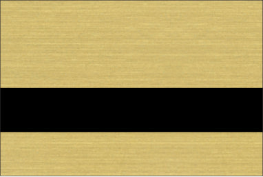 Laserables Ultra Thin Magnetics Magnetic Brushed Gold/Black Ⓖ LTM-190