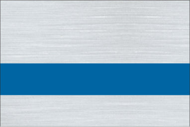 Laserables Metals Brushed Aluminium/Blue Ⓖ LZ-9412