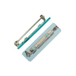 Badge Pins Adhesive Metal Bar Pin, Mounted on Plastic with Adhesive 20381 & 20382