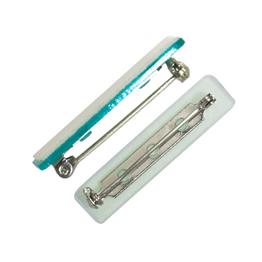 Badge Pins Adhesive Metal Bar Pin, Mounted on Plastic with Adhesive 20381 & 20382