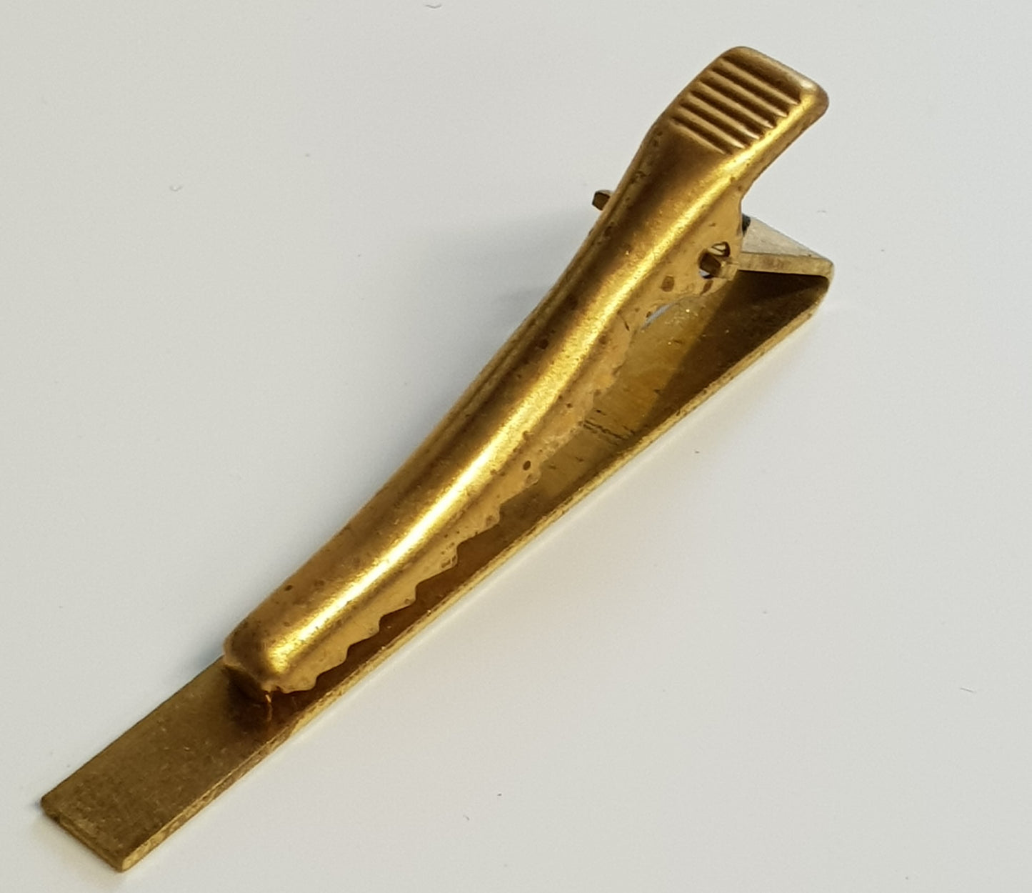 Badge Pins Non-Adhesive Brass Tie Slide with Alligator Clip A51