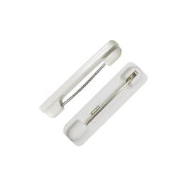 Badge Pins Non-Adhesive Plastic Bar Pin White BP7610