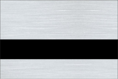 Laserables Metals Brushed Aluminium/Black Ⓖ LZ-991