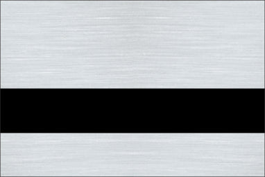 Laserables Metals Bright Mirror Silver/Black Ⓖ LZ-998-12
