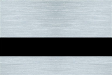 Laserables Ultra Thins Brushed Silver/Black Ⓖ ULT-91