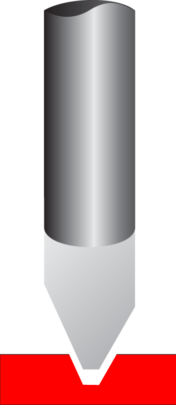 Engraving Cutters Carbide / HSS Top Loading Engraving and Profiling Cutters (Carbide) Solid Carbide "V" Style 1155