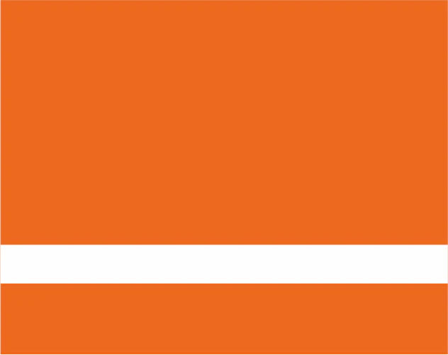 Engravable Textured Laserable Tufftex Orange/White Ⓜ LP-808TK
