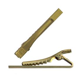 Badge Pins Non-Adhesive Brass Tie Slide with Alligator Clip