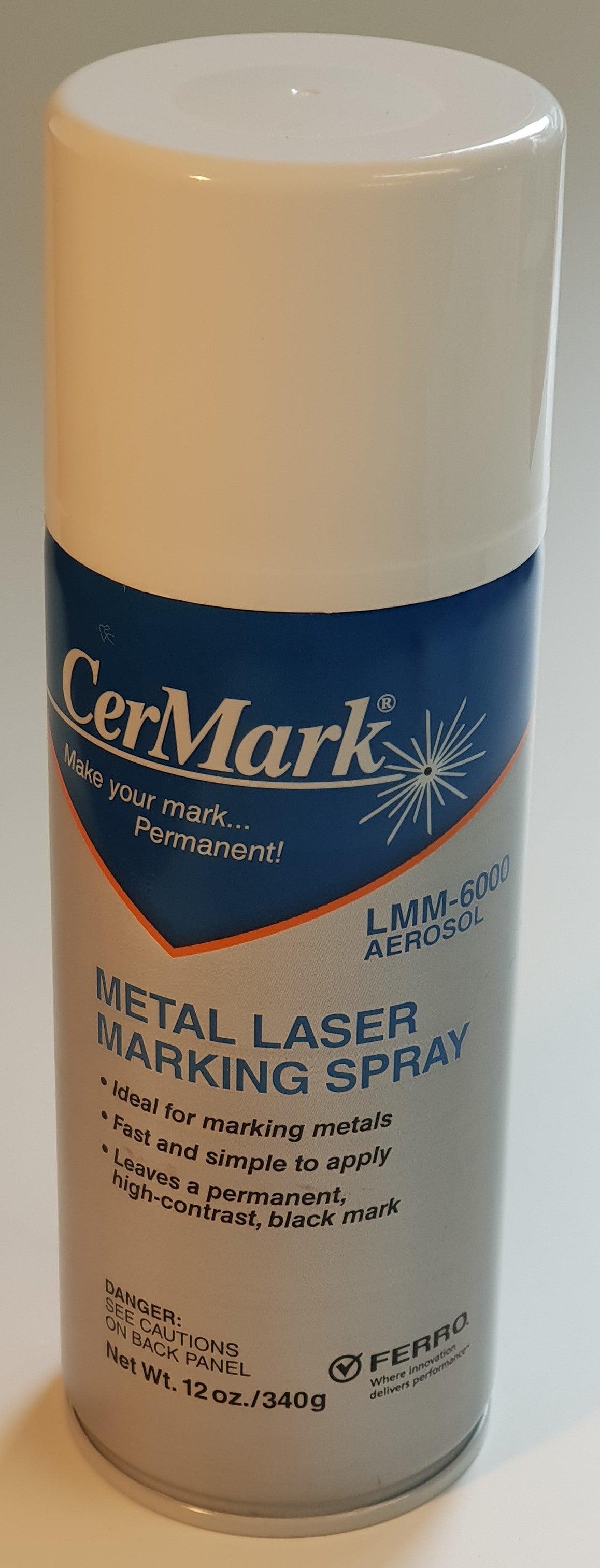 Metal Marking Compounds Cermark Metal Marking Spray Black LMM-6000 Spray