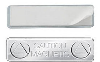 Badge Magnets Adhesive Magnabadge with Adhesive (All metal)