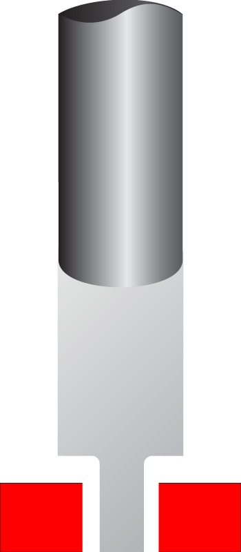 Engraving Cutters Carbide / HSS (AC250-PAR-FLX-4.0mm/8.0mmde) Carbide Tipped Parallel Cutters